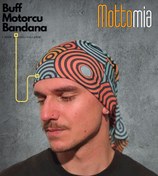 Resim mottomia Etnik Dağcı Temalı Unisex Viskon Kumaş Premium Kalite Buff (Baf) Boyunluk Motorcu Bandana 