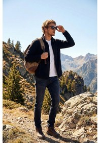 Resim Buratti Slim Fit Fermuarlı Cepli Dik Yaka Polar Erkek Hırka 5906028 Siyah 