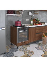 Resim Kenzlife ankastre modülü kabini malik ejder cvz fırın ocak dolabı kapaklı ayarlı ayaklı 