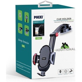 Resim Force Ch67 Tripot Özellikli 360 Dönebilen Ve Uzatıalbilen Araç Içi Telefon Tutucu - Siyah- Tek Ebat 