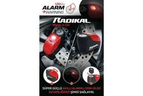 Resim Rk9 Motosiklet Disk Kilit Alarmı 120DB Güçlendirilmiş Su Geçirmez Kilit 
