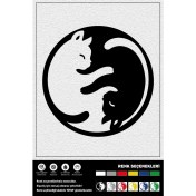 Resim E-Life Ticaret Kedi Yıng Yang 15 x 15 cm 