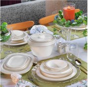 Resim Schafer Tılsım Timeless Yemek Takımı 60 Parça Altın Sarısı Altın Sarısı 