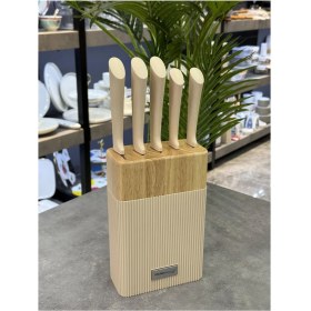 Resim Acar 6 Parça Standlı Kitchen Beyond Mutfak Seti Krem 