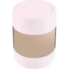 Resim Şık 4 Parça Pembe Çöp Kovası Seti, Mutfak, Banyo ve Ofis Için Modern Tasarım 