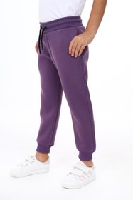 Resim Toontoy Kız Çocuk Baskılı Beli Paçası Lastikli Cepli Basic Jogger Eşofman Altı 3 İplik Şardonlu 