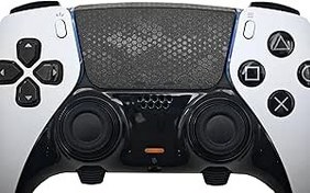 Resim PlayStation 5 Dualsense/Edge ile Uyumlu Dokunmatik Yüzey Koruyucu PS5 Dualsense/Edge (Yılan Ölçeği - Siyah, PS5Edge (2 adet)) 