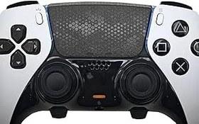 Resim PlayStation 5 Dualsense/Edge ile Uyumlu Dokunmatik Yüzey Koruyucu PS5 Dualsense/Edge (Yılan Ölçeği - Siyah, PS5Edge (2 adet)) 