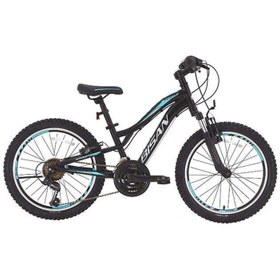 Resim Bisan Buffalo Çocuk Bisikleti 28 cm V 20 Jant 18 Vites Mat Siyah Mavi 