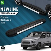 Resim S-Dizayn Citroen Berlingo 3 Uzun Şase NewLine Aluminyum Yan Basamak 213 Cm 2018 Üzeri A+ Kalite 