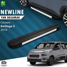 Resim S-Dizayn Citroen Berlingo 3 Uzun Şase NewLine Aluminyum Yan Basamak 213 Cm 2018 Üzeri A+ Kalite 