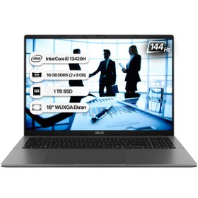 Resim Asus Vivobook S16 S3607VA-RP045 Intel Core I5 13420H 16GB 1TB SSD Freedos 16" 144Hz WUXGA Taşınabilir Bilgisayar 