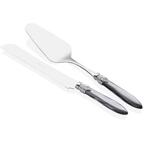 Resim RİVADOSSİ SANDRO Rivadossi Laura Silver Gri Pasta Servis Seti 