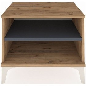 Resim Hyperion Komodin Tek Raflı 60x44x48 Çam-antrasit Çam 