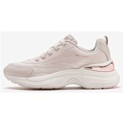 Resim Skechers Kadın Bej Hazel - Step N Flow Bağcıklı Spor Sneaker Derimod