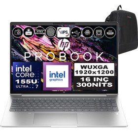 Resim Hp Probook 460 G11 Intel Core Ultra 7 155U Ddr5 64GB 512GB SSD Intel® Aı Boost 16" Wuxga IPS Windows 11 Pro Taşınabilir Bilgisayar A23BCEAP21 + Zetta Çanta 