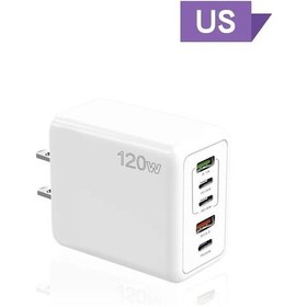 Resim Xiaoguang 120w 5 İn 1 2 Usb 3 Tip C Hızlı Şarj Hızlı Duvar Şarj 