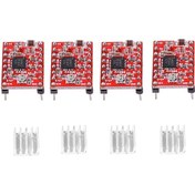 Resim Konesam 3d Yazıcı Ve Gravür Makinesi İçin V3 Genişletme Kartı + 4 Adet A4988 Sürücü 4 Isıtma Sink'i İle - Grbl 0.8 Uyumlu, 4 Eksen Desteği 