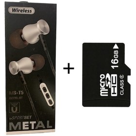 Resim Platoon MS-T5 Şarjlı MP3 Çalar Bluetooth Kulaklık + 16 GB Hafıza Kartı 