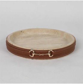 Resim Vitale Deri Dekoratif Tepsi Ak.jt0064 Diğer 