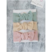 Resim pempem bandana Kız Bebek 3lu Ribana Bandana 