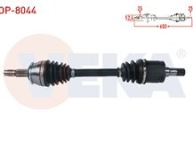 Resim KOMPLE AKS SOL ON UZUNLUK 603mm OPEL MOKKA 1.4 M-T - 1.6 CDTI M-T 2012- / CHEVROLET TRAX 1.4 M-T 2012-2014 