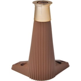 Resim Zeygen Zirve Çizgili Plastik Ayak Baza Koltuk Ayağı 4 Ad. 20Cm Ceviz 