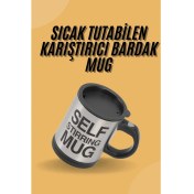 Resim İsmiyle Al Sıcak Tutan Termos Bardak Kendi Kendini Karıştıran Mikser Kupa 