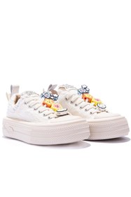 Resim Gusse Scootland Kadın Emoji Taşlı Spor Sneaker Ayakkabı 19000-4 
