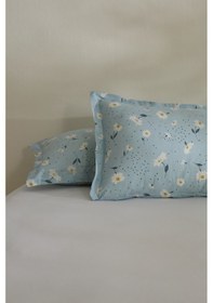 Resim Karaca Home Daisy 2'li Yastık Kılıfı Mint Mint 