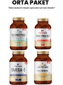 Resim Herovix Sporculara Özel 4'lü Orta Paket Omega3 - Magnezyum - Mult 