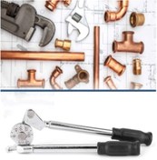 Resim BGA 180° Boru bükme pensesi, 1/4" manuel boru bükme mengene 