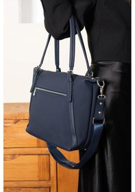 Resim Just Polo Kadın Lacivert Büyük Boy Lakost Kumaş El Ve Omuz Çantası P346037mh Lacivert 