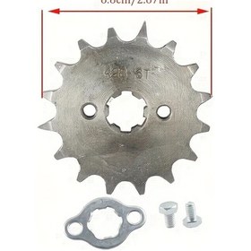 Resim Tongdashop 428 Zincir 20mm Delik 16 Diş Off Road Motor Ön Aksesuar Dişlisi 