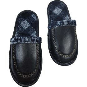 Resim Terlik Market Erkek Deri Ev Terliği Siyah 