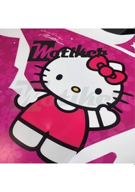 Resim Cfmoto 450sr Hello Kitty Pembe Çiçekli Sticker Etiket Tasarım Motosiklet Kaplama Modeli 