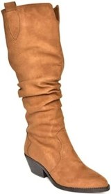 Resim fox SHOES T404401002 Süet Büzgülü Kadın Çizme 