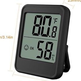 Resim Hobimtek MC40 Dijital Termometre İç Mekan Oda Sıcaklık Nem Ölçer Led Monitör Higrometre Isı Ölçer Derece 