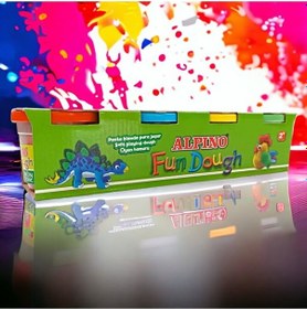 Resim Alpino Fun Dough 400 G 4'lü Oyun Hamuru 4x100 G 