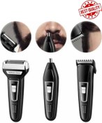 Resim Laraheiser Premium 3 Başlıklı Özel Seri Titanyum Pro Edition Saç Sakal Burun Kılı Alma Tıraş Makinesi 