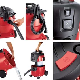 Resim Flex VC 21 L MC Islak Kuru Sanayi Tipi Elektrikli Süpürge 1000W 20 Litre - Toz Emici Hava Üfleyici 