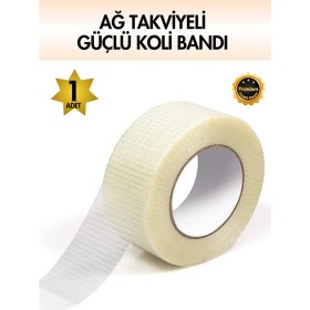 Resim Ağ Takviyeli Güçlü Koli Bandı 48MMX20MT - 1 Adet 