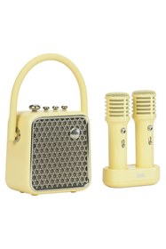 Resim Divoom Songbird-Se Sarı Çift Mikrofonlu 18W Bluetooth Hoparlör 