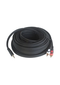 Resim 10M Stereo To 2 Rca Ses Kablosu - Özel Bakır Seri - 10 Metre 