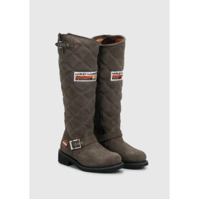 Resim Harley Davidson Laconia Hi 646 Grey Süet Kadın Çizme 