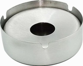 Resim Özbir Çelik Bahçe Tipi Kapaklı Küllük 9,5 Cm 430 Kalite Çelik 3 Adet 