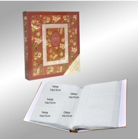 Resim Nurcan Foto NRCN-6506 10 x 15 CM 500'lük Çiçek Desenli Kutulu Fotoğraf Albümü 