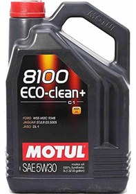 Resim Motul 8100 Eco-Clean+ C1 5W-30 Tam Sentetik Motor Yağı 2 x 5 L 