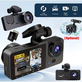 Resim Genel Markalar 3’lü Lensli 1080P WiFi Araç Kamerası Gece Görüş G-Sensör ve Park Modu ile Üst Düzey Güvenlik 