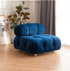 Resim S Home Design Concept Bellini Orta Modül Modüler Tekli Koltuk / Berjer, Babyface, Lacivert 